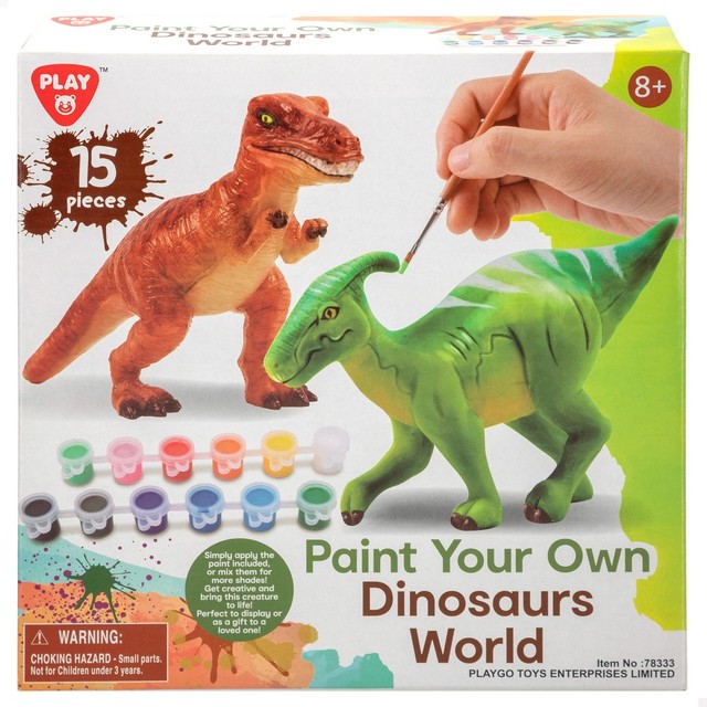 Jogo da pintura do dinossauro playgo, dinossauros para pintar, animais para  pintar, brinquedo do dinossauro, animais